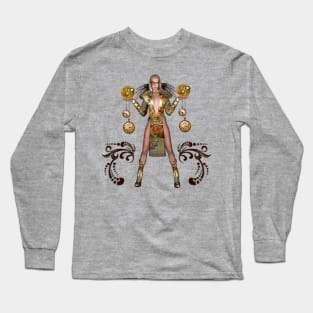 Steampunk lady with wings Long Sleeve T-Shirt